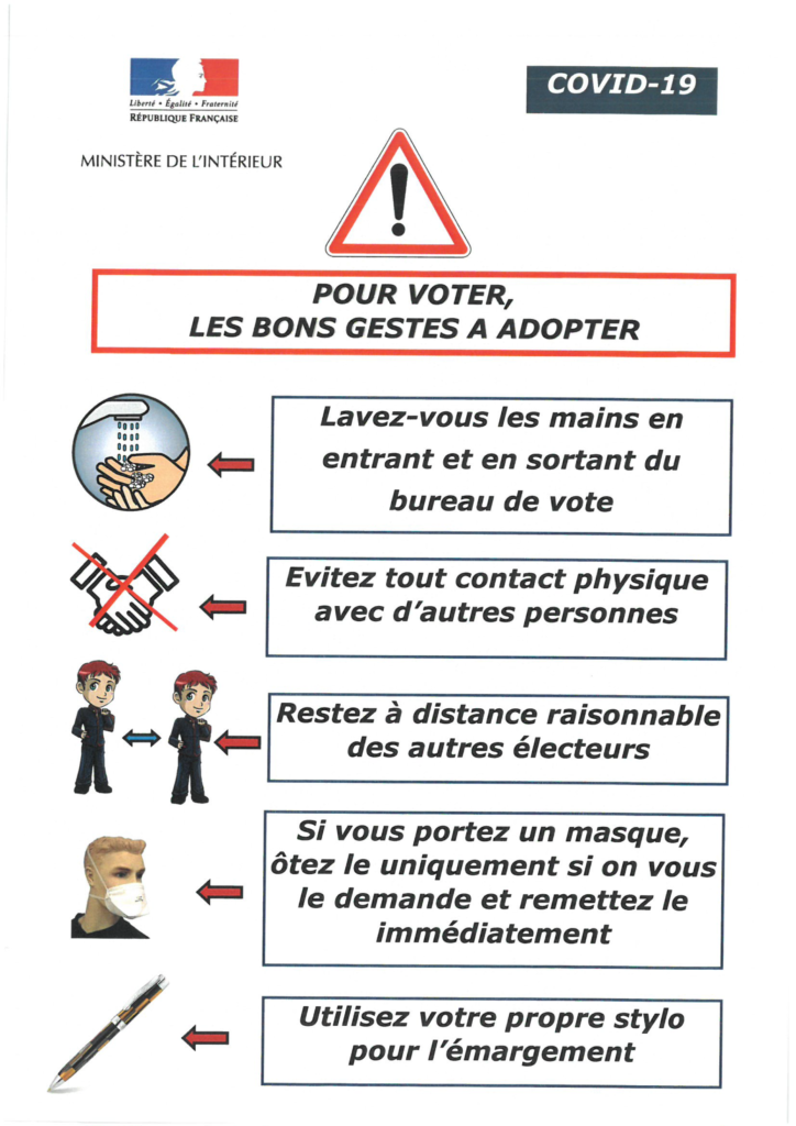 POUR VOTER LES BONS GESTES
