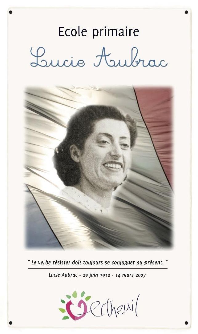 Ecole Portrait Lucie Aubrac de Vertheuil
